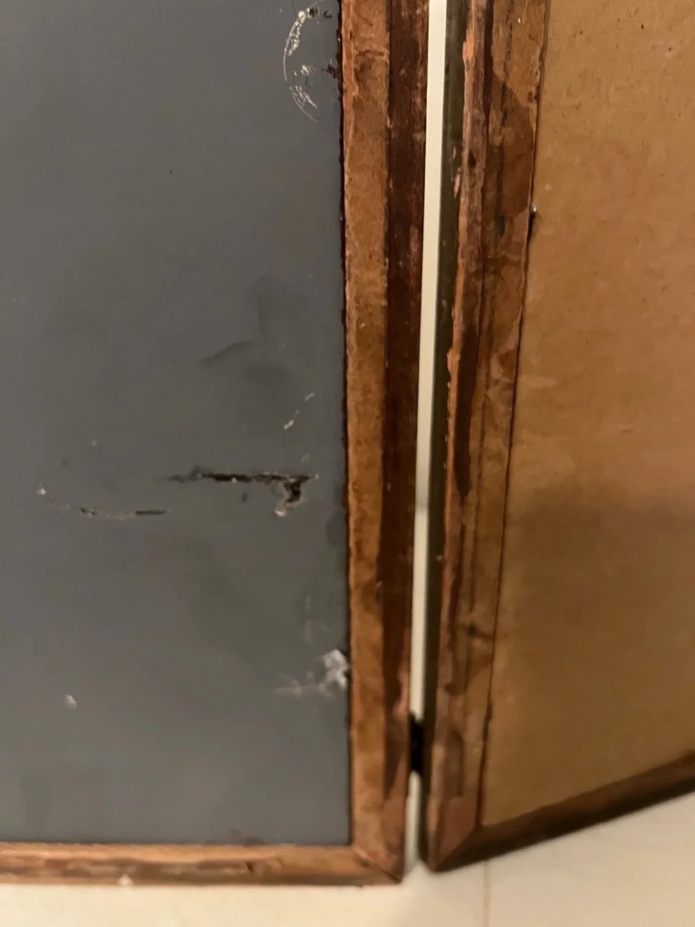1940s Original Trifold Dressing table mirror or wall hanging